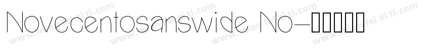 Novecentosanswide No字体转换